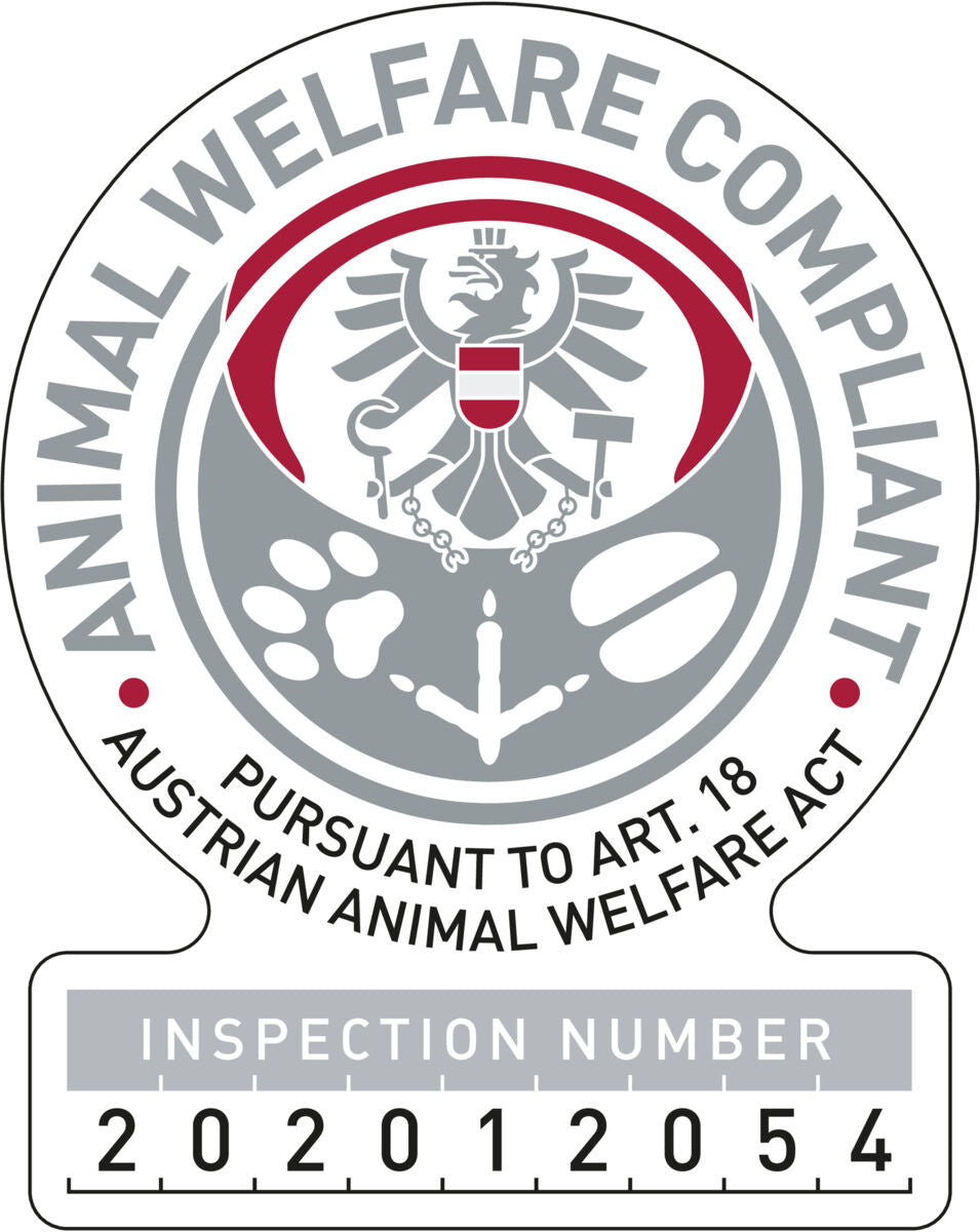 Siegel mit österreichischem Adler, der von Halbkreisen und Text umgeben ist; unten steht "Inspection Number 202012054".