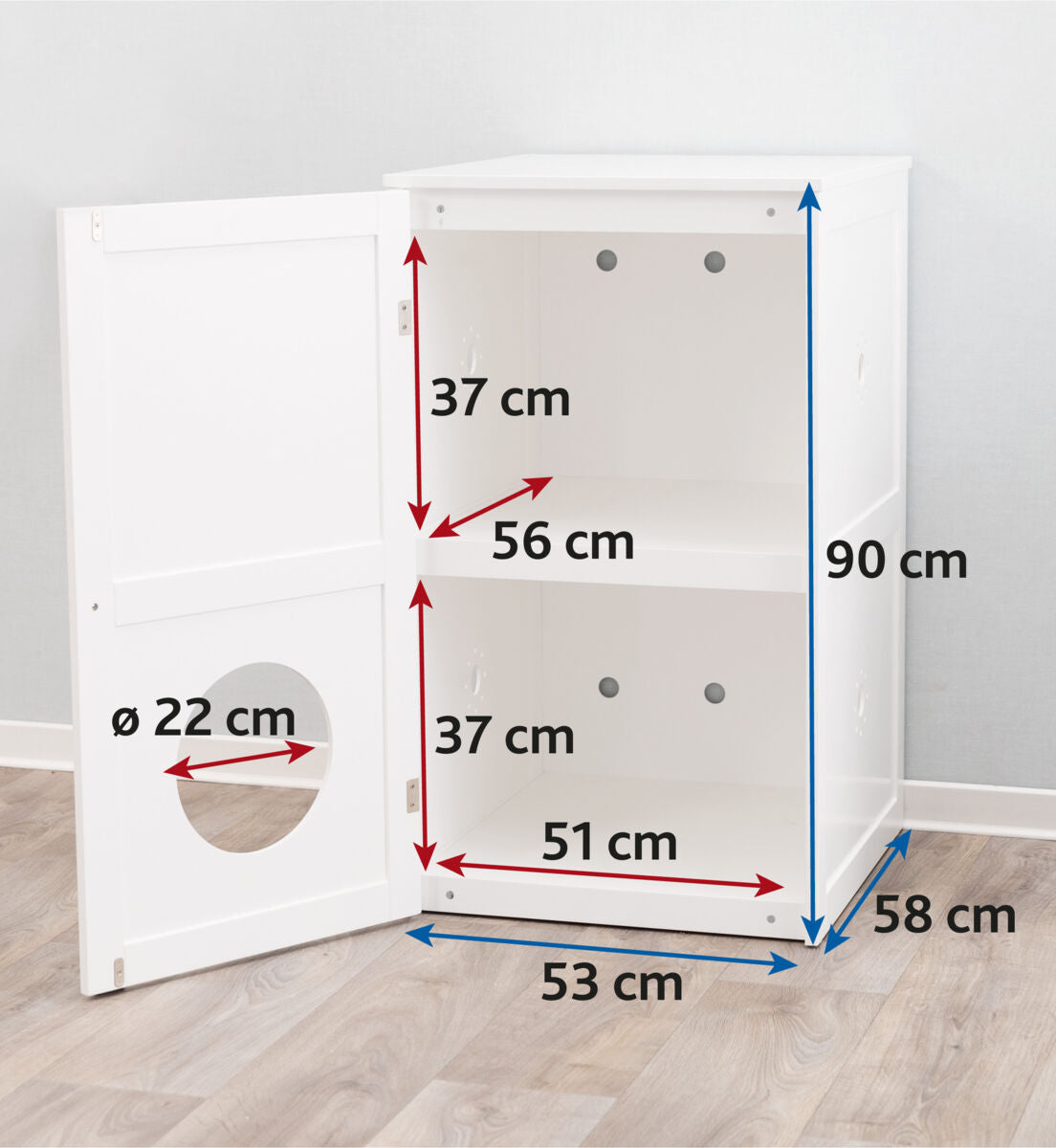 Katzenhaus mit 2 Etagen