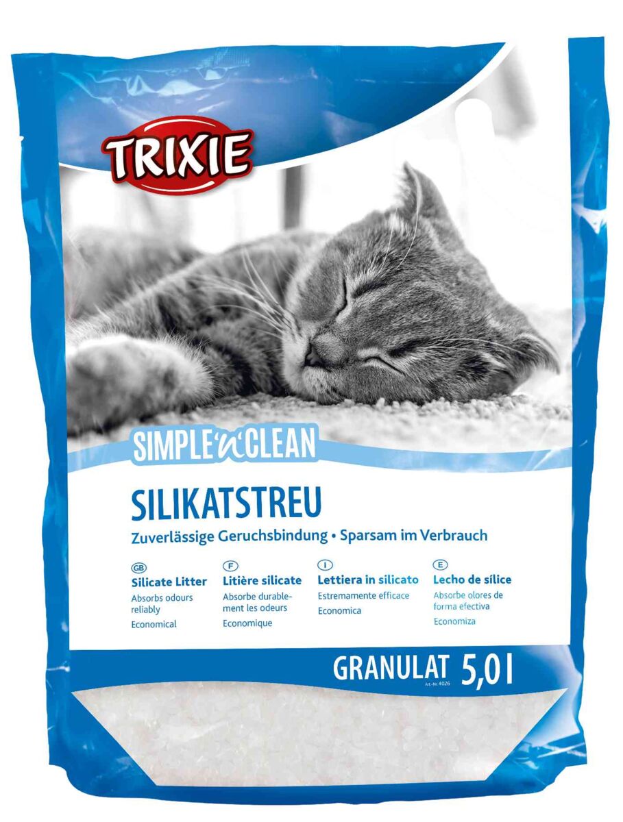 TRIXIE Simple'n'Clean Silikatstreu für Katzentoiletten – TRIXIE  Heimtierbedarf GmbH & Co. KG