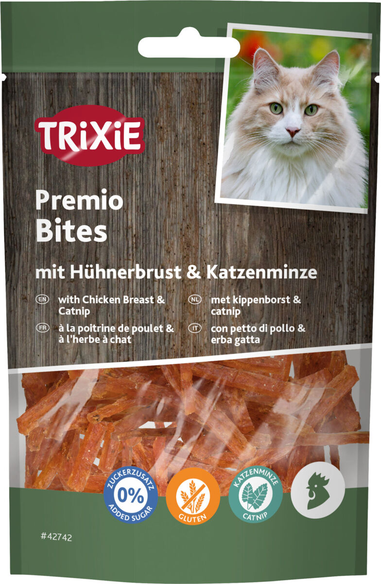 Premio Bites mit Hühnerbrust & Katzenminze
