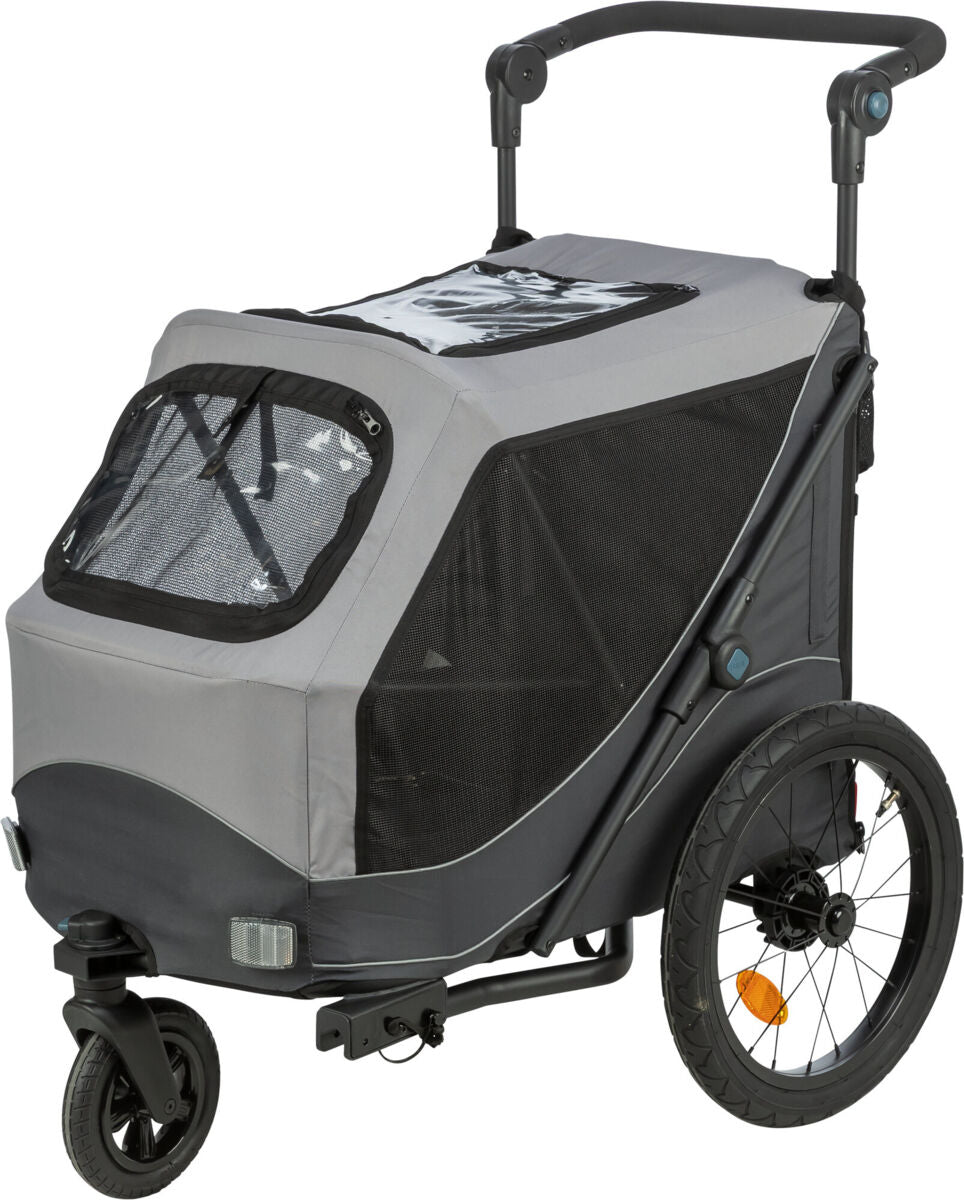 Fahrradanhänger für Hunde, schnell zusammenklappbar