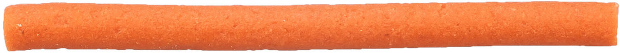Ein orangefarbener, zylindrischer Schaumstoffstab mit gleichmäßiger Struktur.
