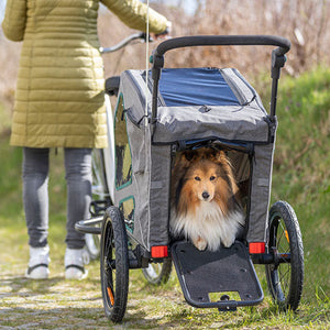 trixie 12796 fahrrad-anhänger schnell-falt-funktion m TRIXIE Fahrradanhänger für Hunde, zum Jogger umbaubar – TRIXIE Heimtierbedarf GmbH & Co. KG