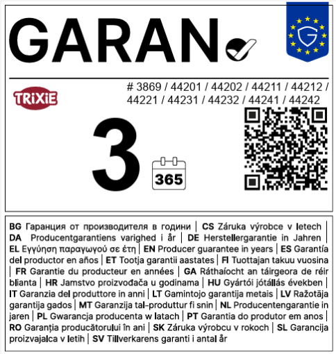 Garantie-Hinweis