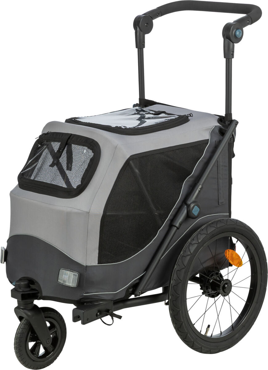 Set Fahrradanhänger für Hunde + Jogger-Frontrad