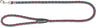 Geflochtene Hundeleine in Rot und Blau mit Metallschnalle und Schlaufe, Markenaufdruck "Trixie".