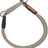 Graues Hundehalsband mit blauen Details und Metallringen, sichtbares Label "BE NORDIC".