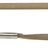 Beige Hundeleine mit Metallschnalle und Lederschlaufe, Text "BE NORDIC" auf einem Lederetikett.