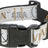 Hundehalsband mit maritimen Design in Weiß und Beige, schwarzer Klickverschluss, teilweise sichtbarer Text "SEA".
