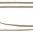 Beige Leine mit goldfarbenen Metallteilen, längenverstellbar, mit Schlaufe und zwei Ringen.