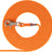 Orangefarbene Hundeleine aus geflochtenem Material mit einem silberfarbenen Metallkarabiner und einem "TRIXIE"-Label.
