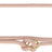 Rosa Hundeleine aus geflochtenem Seil mit goldfarbenen Karabinern und Ringen, Knoten entlang der Leine.