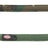 Grüne und beige Hundeleine mit Tarnmuster und Metallkarabiner, ausgestattet mit gepolsterter Handschlaufe.