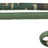 Grüne Hundeleine mit Camouflage-Muster und Metall-Schnallen, Label "TRIXIE" sichtbar.