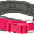 Rosa Hundehalsband mit Klickverschluss und silbernem Metallring, graue Innenpolsterung, Marke "TRIXIE".