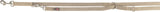 Beige Leine mit Metallhaken und „TRIXIE“-Label an einem Ende.