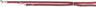 Rote Hundeleine mit silbernen Metallteilen und einem Etikett mit dem Text "TRIXIE".