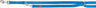 Blaue Hundeleine mit Karabinerhaken und Etikett "Trixie", bestehend aus einem breiten, gewebten Gurtband.