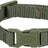 Grünes Polyester-Hundehalsband mit Klickverschluss und Metallring, Markenaufdruck "Trixie" sichtbar.