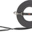 Graue Hundeleine aus geflochtenem Material mit Metallkarabiner und Handschlaufe, Markenname "TRIXIE".