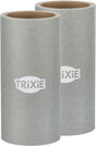 Zwei graue Kleberollen aus Karton mit dem weißen Aufdruck "TRIXIE" auf jeder Rolle.