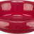 Rote, glänzende Plastikschale mit erhöhtem Rand und glatter Oberfläche.