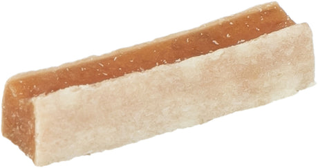 Brauner und beiger quaderförmiger Riegel mit rauer Oberfläche.