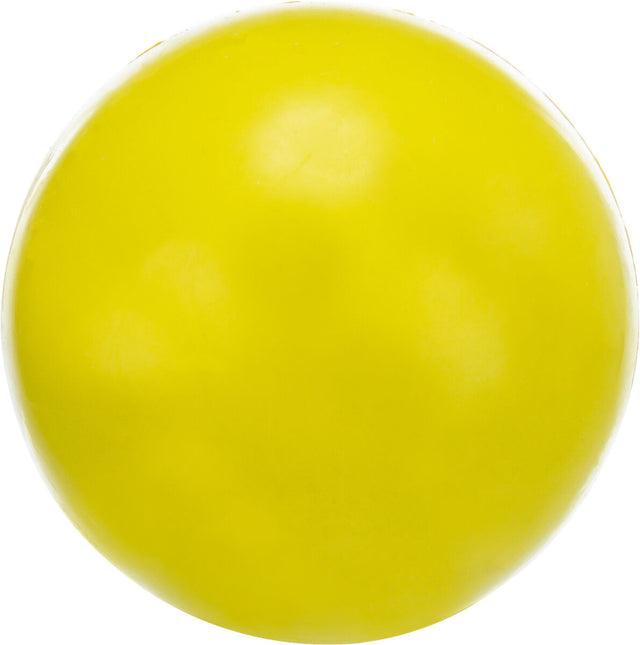 Runder gelber Ball mit glatter Oberfläche.