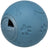 Blauer Ball mit eingravierten Knochen- und Pfotenmustern, seitliches rundes Fach mit Schiebedeckel.
