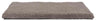 Rechteckige, graue, flauschige Matte mit strukturierter Oberfläche, die weich und dick erscheint.