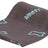 Graue Decke mit hellblauen Knochenmotiven und dem Schriftzug "Woof!" in derselben Farbe aufgerollt.