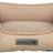 Beiges Hundebett mit strukturierter Oberfläche, rechteckiger Form und einem Schild mit der Aufschrift "homeEdition TRIXIE".