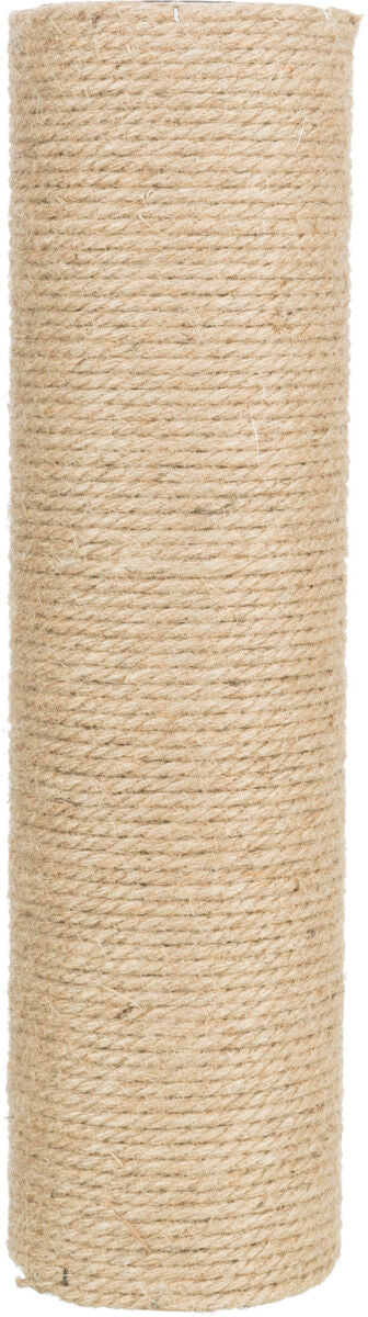 Zylindrische Rolle aus dickem, beigen Seil, dicht gewickelt mit leichter Textur.