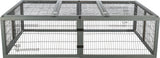 Freilaufgehege mit Abdeckung