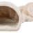 Weiches, beige Röhrentunnel mit flauschiger Oberfläche und gerolltem Design, das eine Höhle formt.