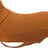 Brauner Strick-Hundemantel mit Rollkragen und Riemen, deutlich gewebte Struktur sichtbar.