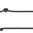 Schwarze Hundeleine mit verstellbarem Halsband und Schlaufe, Lederdetails an den Verbindungsstellen.