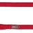 Rote Hundeleine mit silbernem Karabinerhaken und gewebter Schlaufe aus widerstandsfähigem Material.