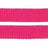Rote Hundeleine mit Karabinerhaken und D-Ring, aus Nylonmaterial, längenverstellbar, Markenlabel sichtbar.