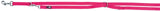 Rote Hundeleine mit Karabinerhaken und D-Ring, aus Nylonmaterial, längenverstellbar, Markenlabel sichtbar.