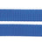 Blaue Hundeleine mit zwei Metallkarabinern und Trixie-Logo, langer Riemen aus robustem Material.