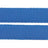 Blaue Hundeleine mit silbernen Karabinern aus Metall und vernähten Schlaufen sowie einem Label mit Text "TRIXIE".