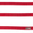Rote Hundeleine aus Nylon mit Metallschnalle und Griffschlaufe, darauf steht "Trixie".