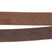 Braune Hundeleine mit silbernen Metallhaken und Ösen, länglich mit sichtbarem gesticktem Text "TRIXIE".