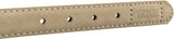 Beiges Halsband mit mehreren Löchern und sichtbarer Naht, an der Seite der Schriftzug "TRIXIE".