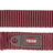 Bordeauxfarbene Hundeleine mit silberfarbenen Metallclips und einem Etikett mit der Aufschrift "TRIXIE".