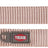 Beige Hundeleine mit zwei Metallkarabinern und einem D-Ring, Trixie-Logo sichtbar.