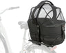 Hundefahrradkorb mit Netzhaube für Gepäckträger