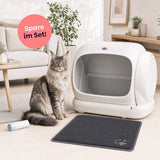 Set Katzentoilette XL mit Katzenkotbeuteln und Vorleger