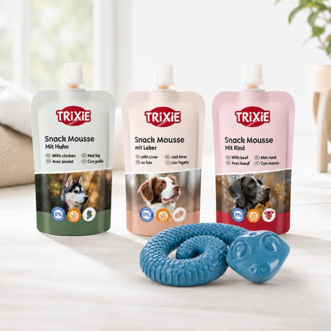 Set Snack Snake für Hunde mit Snack Mousses